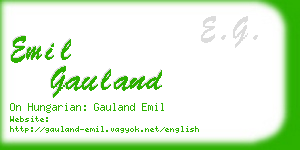 emil gauland business card